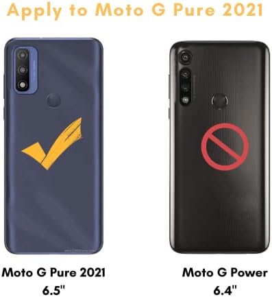 CALMSEAM עבור Motorala g Case Pure, Moto G Power 2022 מארז טלפון, [אנטי-סקרט] גמיש גמיש אולטרה דק